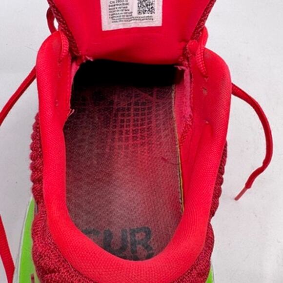 NIKE ZoomX Invincible Run Flykite 2 Siren Red Green Strike Running Shoes - Picture 8 of 11